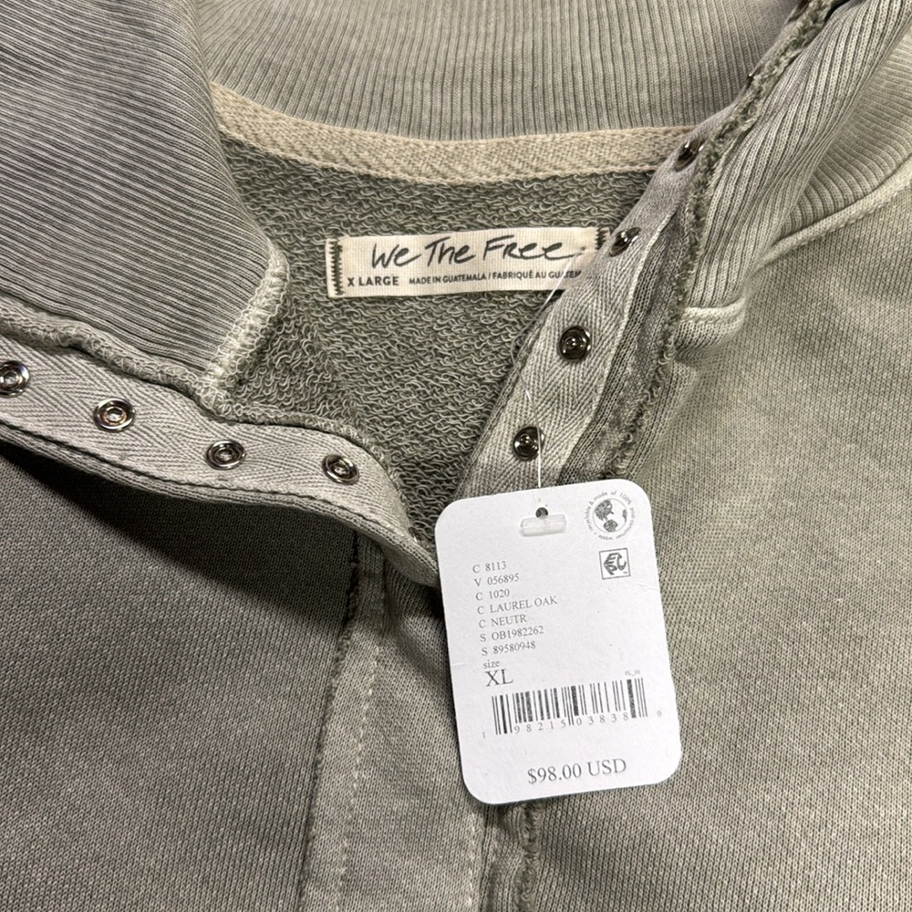 NWT Free People Camden Henley - Picture 7 of 10